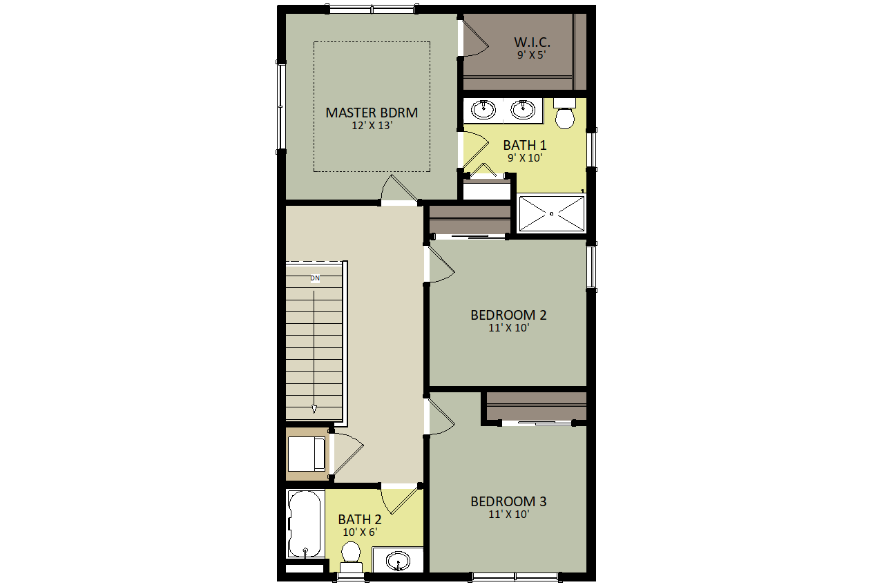 Goldspire Second Floor Floor Plan